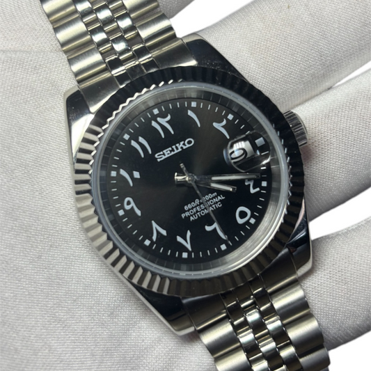 Seiko Mod Arabic dial Black