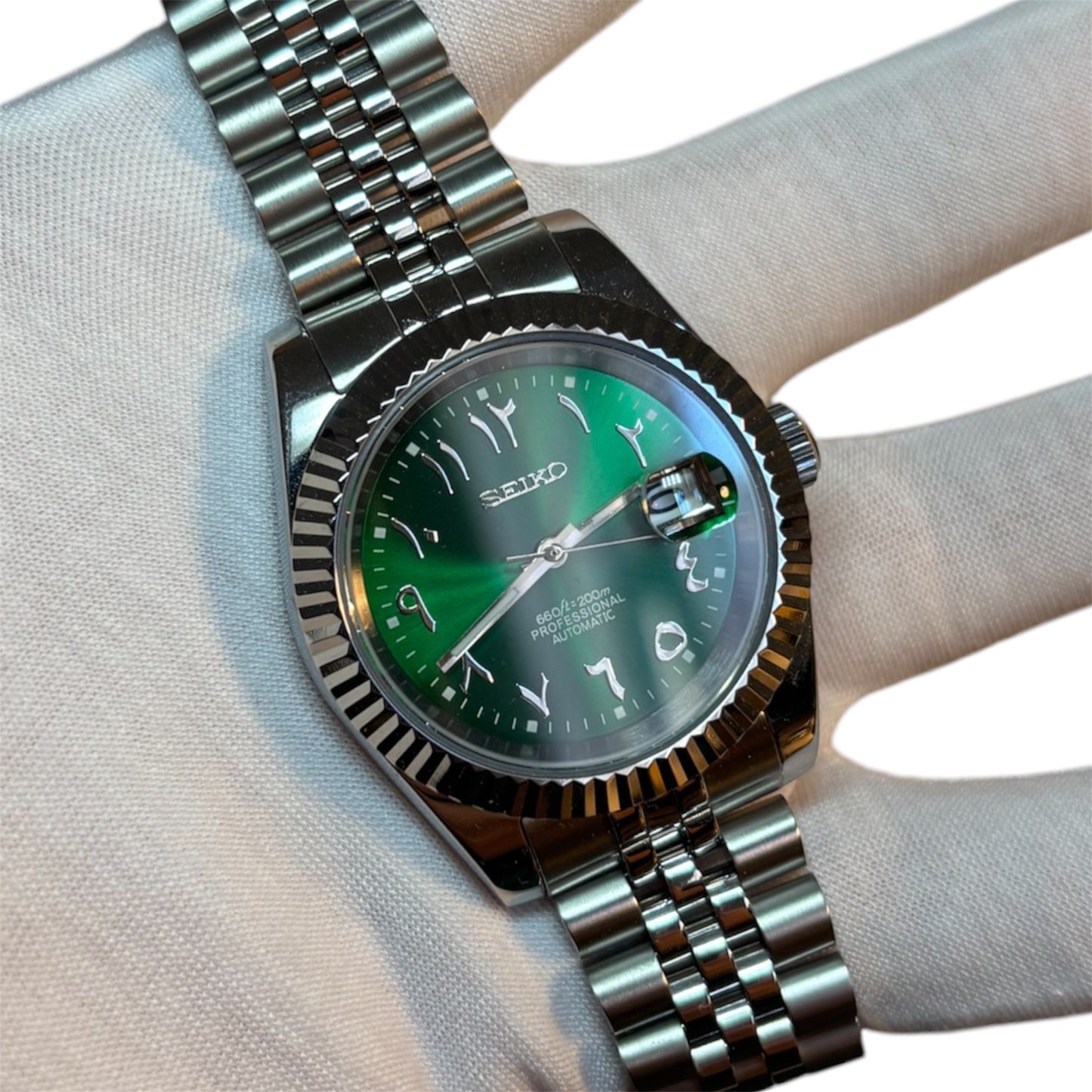 Seiko Arabic Dial verte