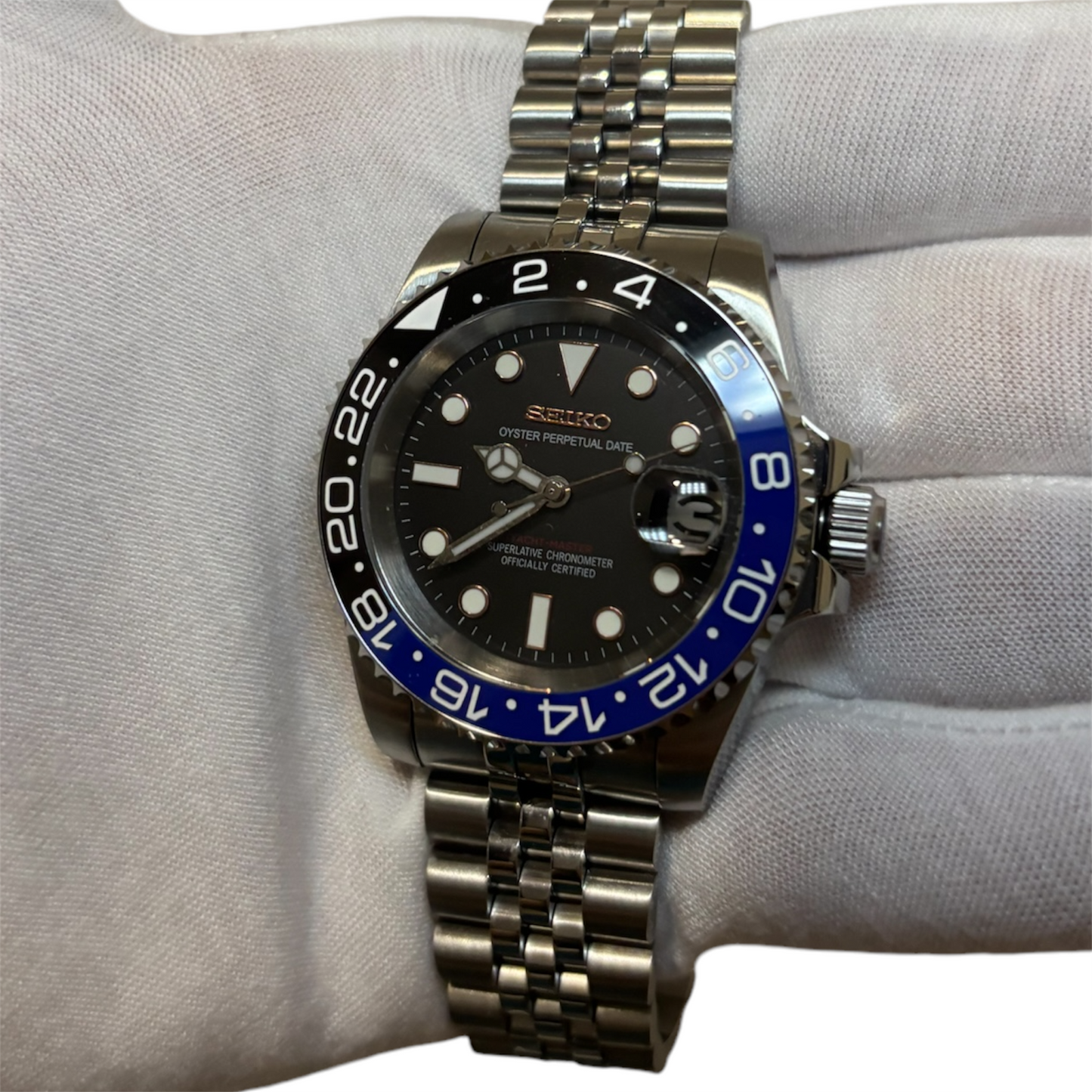 Seiko gmt bleu