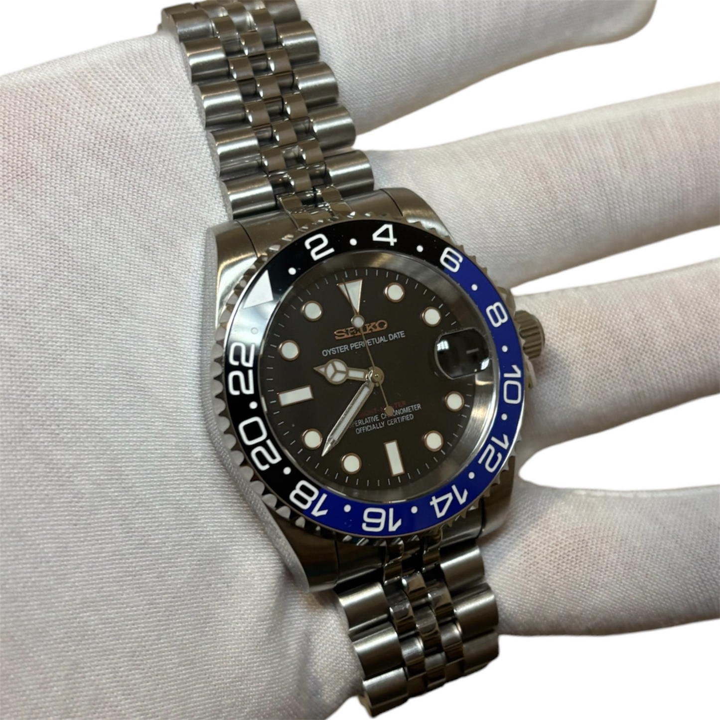 Seiko gmt bleu