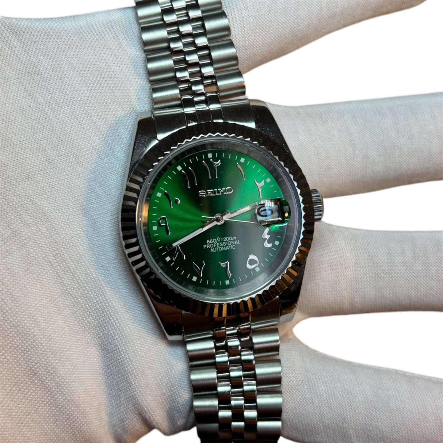 Seiko Arabic Dial verte